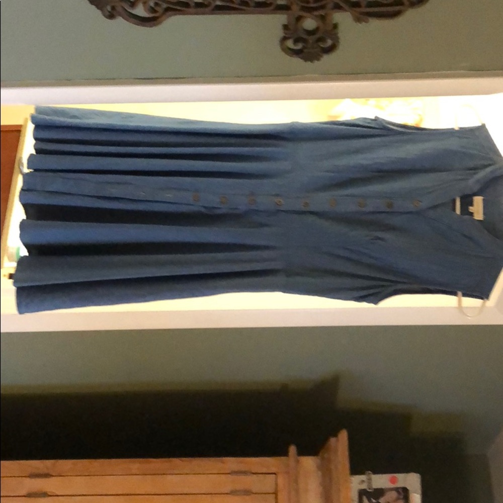 Crescent chambray dress